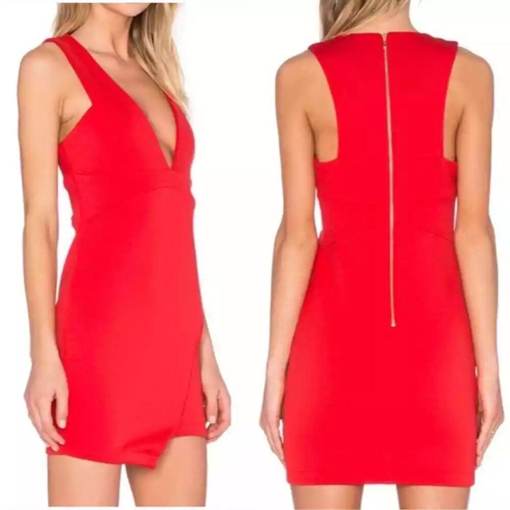 Bec + Bridge Women's Red Desert Of Paradise Bodycon Mini Dress Size 4